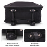 5 Cities (55x40x20cm) Lightweight Folding Cabin Hand Luggage (x2 Set) - Packed Direct UK