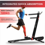 Sport24 1-16 km/h 5 in 1 Folding Treadmill Walking Pad Running Machine with Auto-Incline, Advanced LED Display, Bluetooth, Handlebars, Speakers, Adjustable Work Tray, Apps, 4.5HP Quiet Motor, Remote Control, 3 Years Brand Warranty