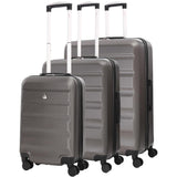 Aerolite Hard Shell 3 Piece Lightweight Suitcase Complete Luggage Set (Cabin 21" + Medium 25"+ Large 29" Hold Luggage Suitcase) - Packed Direct UK