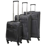 Aerolite Reinforced Super Strong and Light 4 Wheel Lightweight Hold Check in Luggage Suitcase - Packed Direct UK