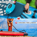 Aqua Spirit Electric SUP Pump Dual Motor with LCD Screen, 20 PSI Max Pressure, Automatic Stop, Compact Design, 6 Nozzles, Drawstring Bag - Ideal for Inflating Paddle Boards, Kayak, Boats and more - Packed Direct UK