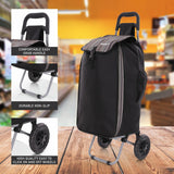 Hoppa Expandable Lightweight Shopping Trolley 57L/64L 2024 model, Hard Wearing & Foldaway Push/Pull Cart for Easy Storage With 1 Year Guarantee - Packed Direct UK