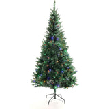 Olsen & Smith 182cm Pre - Lit Automatic PVC Christmas Tree with 300 Warm White LED Lights and UK Adaptor - Packed Direct UK