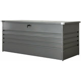 Olsen & Smith Garden Metal Storage Box 1000L Lockable Gas Lift 185x82x79cm Weather - Resistant Anthracite - Packed Direct UK