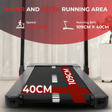 Sport24 1 - 16 km/h Commercial Folding Treadmill Walking Pad with Auto Incline, Advanced LED Display, Bluetooth, Handlebars, Speaker, Adjustable Tray – The Ultimate 5 - in - 1 Smart Treadmill, 3 Years Brand Warranty - Packed Direct UK