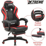 XTREME Gaming Chair (Black/Red) & Electric Desk - Packed Direct UK