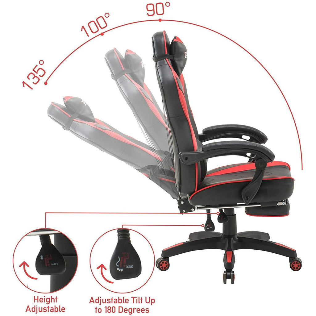 XTREME Gaming Chair & Electric Desk Bundle - Ergonomic Recliner Chair ...