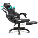 XTREME Gaming Chair (Black/White) & Electric Desk - Packed Direct UK