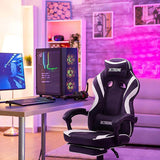 XTREME Gaming Chair (Black/White) & Electric Desk - Packed Direct UK