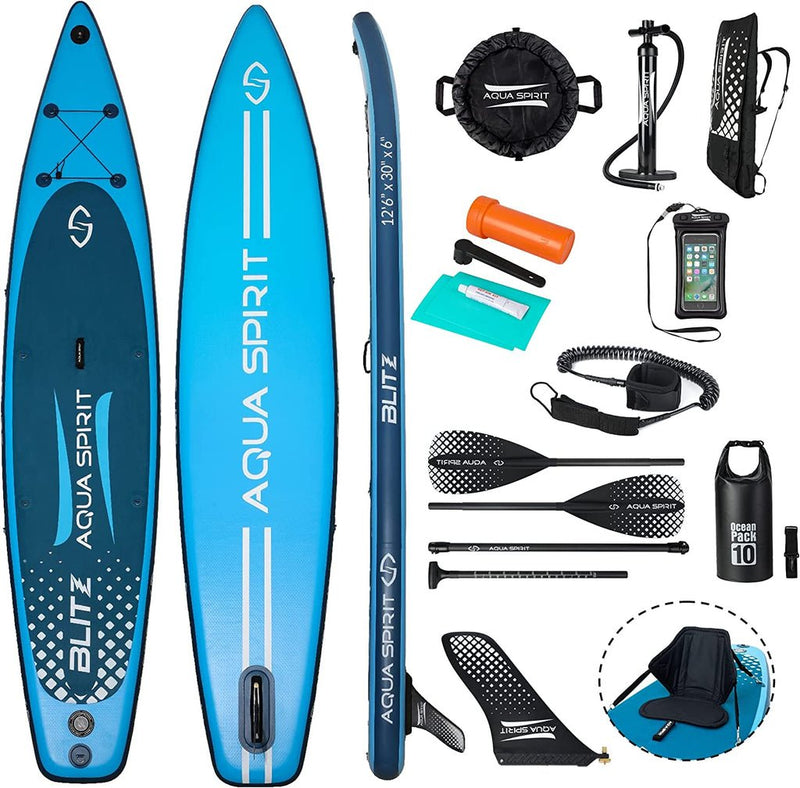 Aqua Spirit Flameback SUP Activity Inflatable Stand UP Paddle Board 20 –  Packed Direct UK