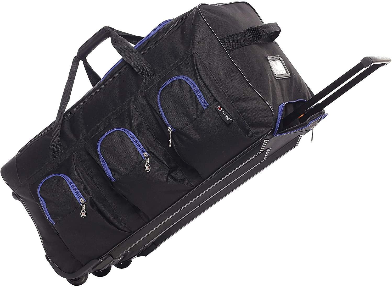 Large Lightweight Wheeled Duffle Holdall Travel Bag Sports Bag 2 Yea Packed Direct UK